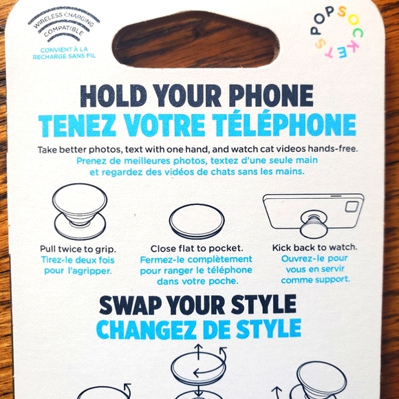 Popsockets Pop Grip Geometric Wolf NIP - Picture 5 of 7